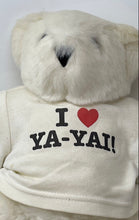 Load image into Gallery viewer, Vermont Teddy Bear White I Love Ya-Yai T-Shirt Stuffed Animal Plush Toy