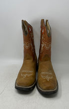 Load image into Gallery viewer, Unbranded Womens Brown Leather Square Toe Cowgirl Western Boots Size 7
