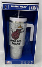 Load image into Gallery viewer, NBA x Hydrapeak Silver Red Miami Heat Limited Edition Basketball Tumbler Cup