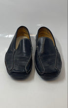 Load image into Gallery viewer, Donald Pliner Mens Black Leather Slip-On Low Top Loafer Shoes Size 13 No Insoles
