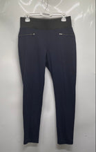 Load image into Gallery viewer, Banana Republic Womens Blue Zip Pockets Pull-On Skinny Leg Ankle Leggings Size M