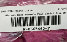 Load image into Gallery viewer, Michael Kors Womens Pink Open Toe Slip-On Flat Slide Sandals Size 8M