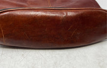Load image into Gallery viewer, Unbranded Womens Brown And Black Leather Inner Pocket Shoulder Tote Bag