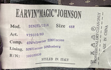 Load image into Gallery viewer, Earvin Magic Johnson Mens Gray Single-Breasted One Button Blazer Sz 46R With Tag