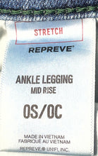 Load image into Gallery viewer, Express Womens Blue Denim Stretch Mid-Rise Ankle Legging Jeans Size 0S