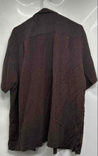 Load image into Gallery viewer, Alfani Mens Brown Silk Short Sleeve Collared Button-Up Shirt Size XL