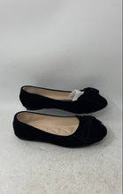 Load image into Gallery viewer, Yicaisi Womens Black Suede Round Toe Slip-On Ballet Flats Size EU 38