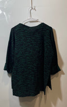 Load image into Gallery viewer, Purificacion Garcia Womens Green Black 3/4 Sleeve Pullover Sweatshirt Size M