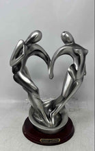 Load image into Gallery viewer, Suanti Galleries Silver Plated Lady And Men Dance Heart Modern Art Sculpture