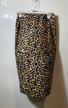 Load image into Gallery viewer, Zara Womens Brown Animal Print Pull On Elastic Waist Straight & Pencil Skirt M