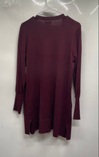 Load image into Gallery viewer, Nine West Womens Burgundy Long Sleeve Open Front Sweater Size Medium