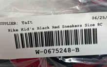 Load image into Gallery viewer, Nike Kids Court Borough Low Recraft DV5458-600 Black Red Sneakers Shoes Size 8C