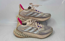 Load image into Gallery viewer, Adidas Womens 4DFWD Pulse Beige Purple Pink Lace-Up Sneaker Shoes Size 6.5