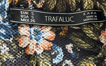 Load image into Gallery viewer, Zara Womens Trafaluc Multicolor Tapestry Floral 3/4 Sleeve Mini Dress Size Small