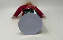 Load image into Gallery viewer, Vintage Style Blonde Hair Brown Eyes Collectible Porcelain Doll w/ Display Stand