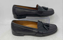 Load image into Gallery viewer, Cole Haan Mens Black Leather Tassel Moc Toe Slip-On Loafer Shoes Size 9.5D