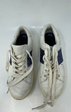 Load image into Gallery viewer, Authentic Tory Burch Womens Carter White Blue Leather Sneakers Shoes Size 9 M