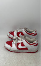 Load image into Gallery viewer, Nike Mens Dunk Low DD1391-600 Red White Leather Lace-Up Sneakers Shoes Size 7.5