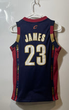 Load image into Gallery viewer, Reebok Boys Blue Cleveland Cavaliers LeBron James #23 NBA Jersey Size Small