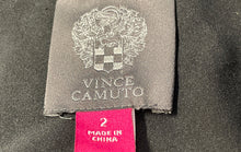 Load image into Gallery viewer, Vince Camuto Womens Gray Black Houndstooth Notch Lapel One-Button Blazer Size 2