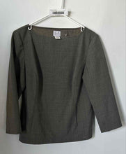 Load image into Gallery viewer, Ann Taylor Loft Womens Gray 3/4 Sleeves Boat Neck Blouse Top Size 4