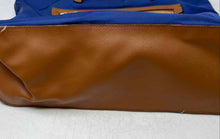 Load image into Gallery viewer, Michael Kors Womens Kempton Blue East West Large Double Handle Tote Bag