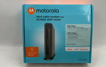 Load image into Gallery viewer, Motorola MG755016x4 Cable Modem Plus AC 1900 Cable Wi Fi Router Untested