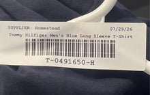 Load image into Gallery viewer, Tommy Hilfiger Mens Blue Long Sleeve Round Neck Pullover T-Shirt Size L