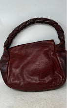 Load image into Gallery viewer, Unbranded Womens Red Leather Inner Pockets Braided Top Handle Satchel Bag