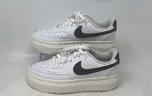 Load image into Gallery viewer, Nike Womens Court Vision Alta White Leather Lace-Up Low Top Sneaker Shoes Size 6