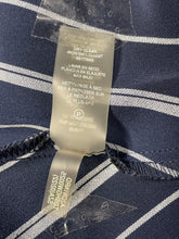 Load image into Gallery viewer, Tommy Hilfiger Womens Blue White Striped Sleeveless Belted Shirt Dress Size 8