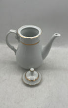 Load image into Gallery viewer, Lot Of 7 Pcs Baum Bros White Porcelain Cups Saucers Pot Crockery Tea Set