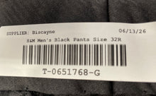 Load image into Gallery viewer, H&M Mens Black Slim Fit Flat Front Straight Leg Dress Pants Size 32R