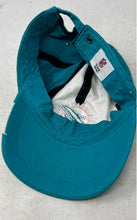 Load image into Gallery viewer, NFL Team Apparel Mens White Blue Embroidered Logo Miami Dolphins Baseball Hat