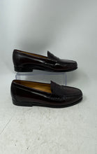 Load image into Gallery viewer, Cole Haan Mens Burgundy Leather Moc Toe Penny Loafer Dress Shoes Size 10 M