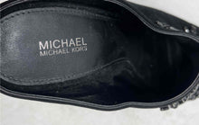 Load image into Gallery viewer, Michael Kors Womens Black Leather Embellished High Stiletto Slide Heels Size 9 M
