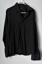 Load image into Gallery viewer, Hugo Boss Mens Black Cotton Long Sleeve Classic Fit Dress Shirt Size 15.5 34/35