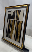 Load image into Gallery viewer, August Living Framed Under Glass Black And Gold Color Artwork Framed Print