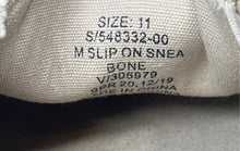 Load image into Gallery viewer, Banana Republic Mens Beige Leather Round Toe Slip-On Sneakers Shoes Size 11