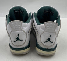 Load image into Gallery viewer, Authentic Nike Kids Air Jordan 4 Retro GS White Green Sneaker Shoes Size 6Y Worn