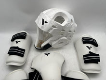 Load image into Gallery viewer, LXV Vision White Black Taekwondo Platinum Protective Gears Set Size S 6 Pcs