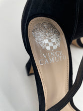 Load image into Gallery viewer, Vince Camuto Womens Black Silver Sandals Size 7 1/2