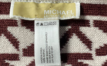 Load image into Gallery viewer, Michael Kors Unisex Brown And Tan Monogram Print Winter Rectangle Scarf One Size