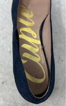 Load image into Gallery viewer, Cuple Womens Dark Blue Suede Cap Toe Slip-On Ballet Flats Size EUR 40