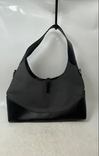 Load image into Gallery viewer, Womens Gray Black Inner Pockets Bottom Studs Shoulder Strap Zipper Hobo Bag