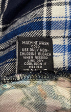 Load image into Gallery viewer, Tolani Collection Womens Blue White Plaid Long Sleeve Button-Up Shirt Size S