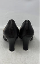 Load image into Gallery viewer, Gianni Bini Womens Brown Leather Slip-On Round Toe Block Pump Heels Size 9M