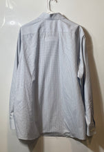 Load image into Gallery viewer, Michael Kors Mens White Geometric Cotton Regular Fit Dress Shirt Size 17 1/2