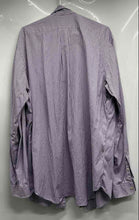Load image into Gallery viewer, Ralph Lauren Mens White Purple Striped Cotton Classic Fit Button-Up Shirt Sz XLT