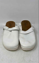 Load image into Gallery viewer, Fly Flot Womens White Leather Slip-On Clog Sandals Size EUR 41